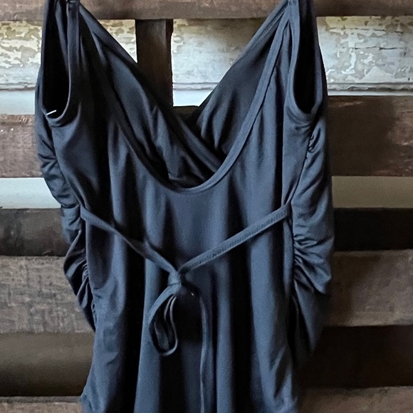 🟠NWT GAP One-Piece Crossover Swimsuit in Black MED - Picture 4 of 9